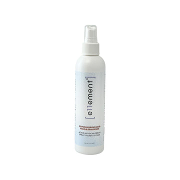A white spray bottle of ellement Reinvigorating Air Hair & Skin Spray with a white cap, shown on a plain white background.