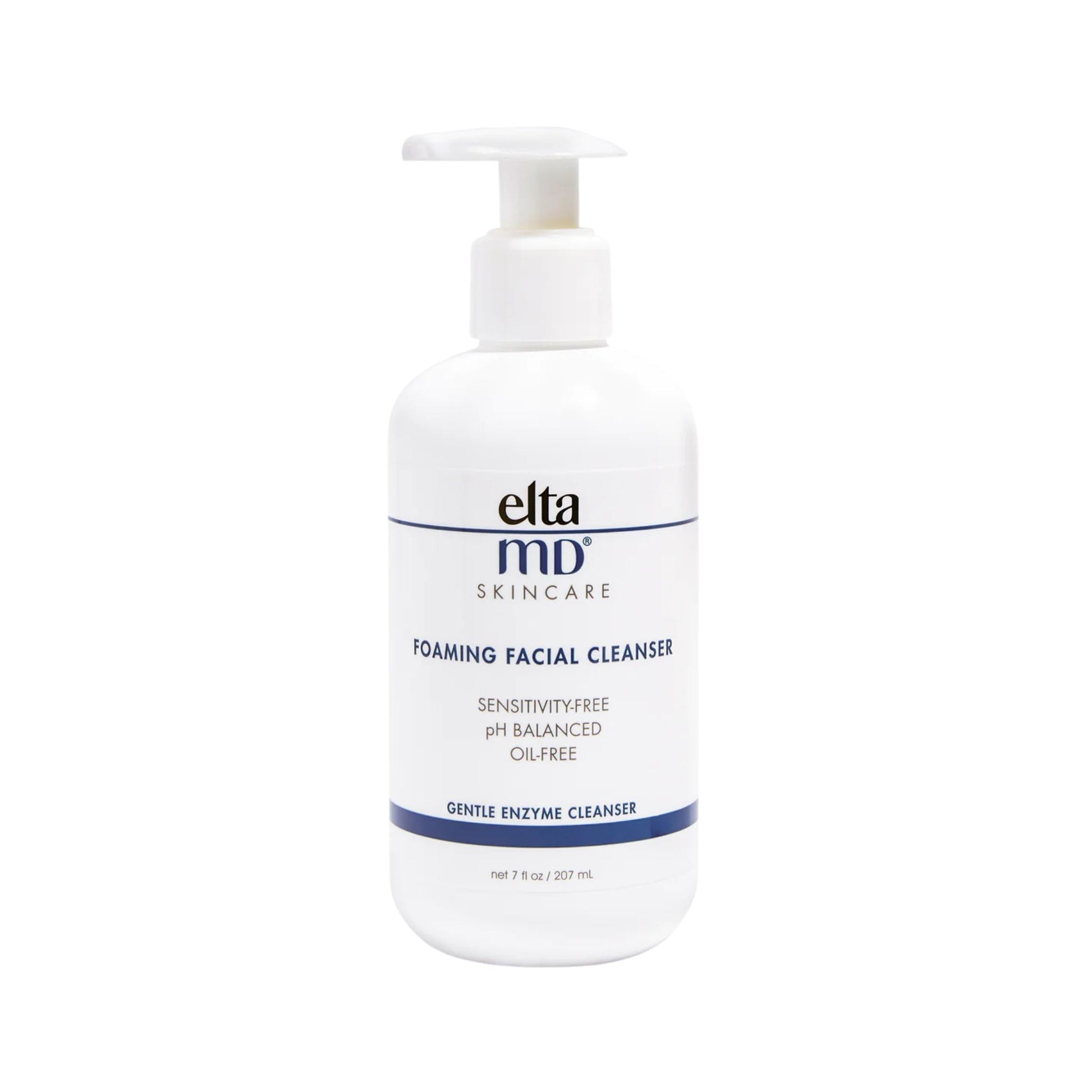 Eltma MD Foaming Facial Cleanser bottle on a white background