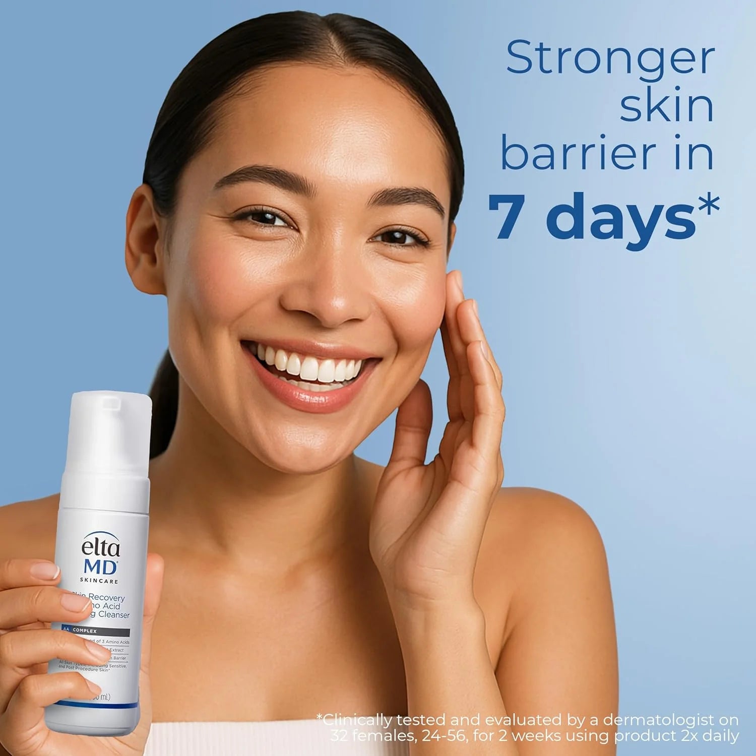The Pharmacy Lab skincare essential featuring EltaMD Skin Recovery Amino Acid Foaming Cleanser for sensitive and post-procedure skin