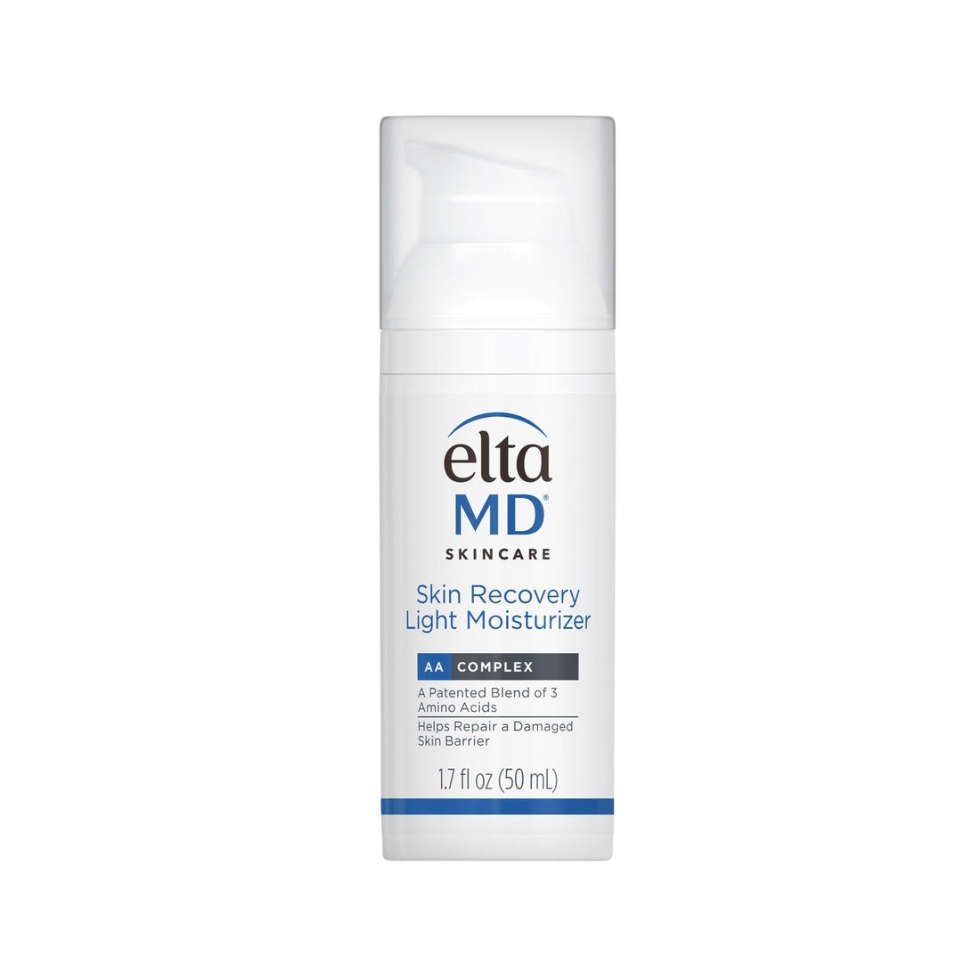Eltma MD Skin Recovery Light Moisturizer bottle on a white background