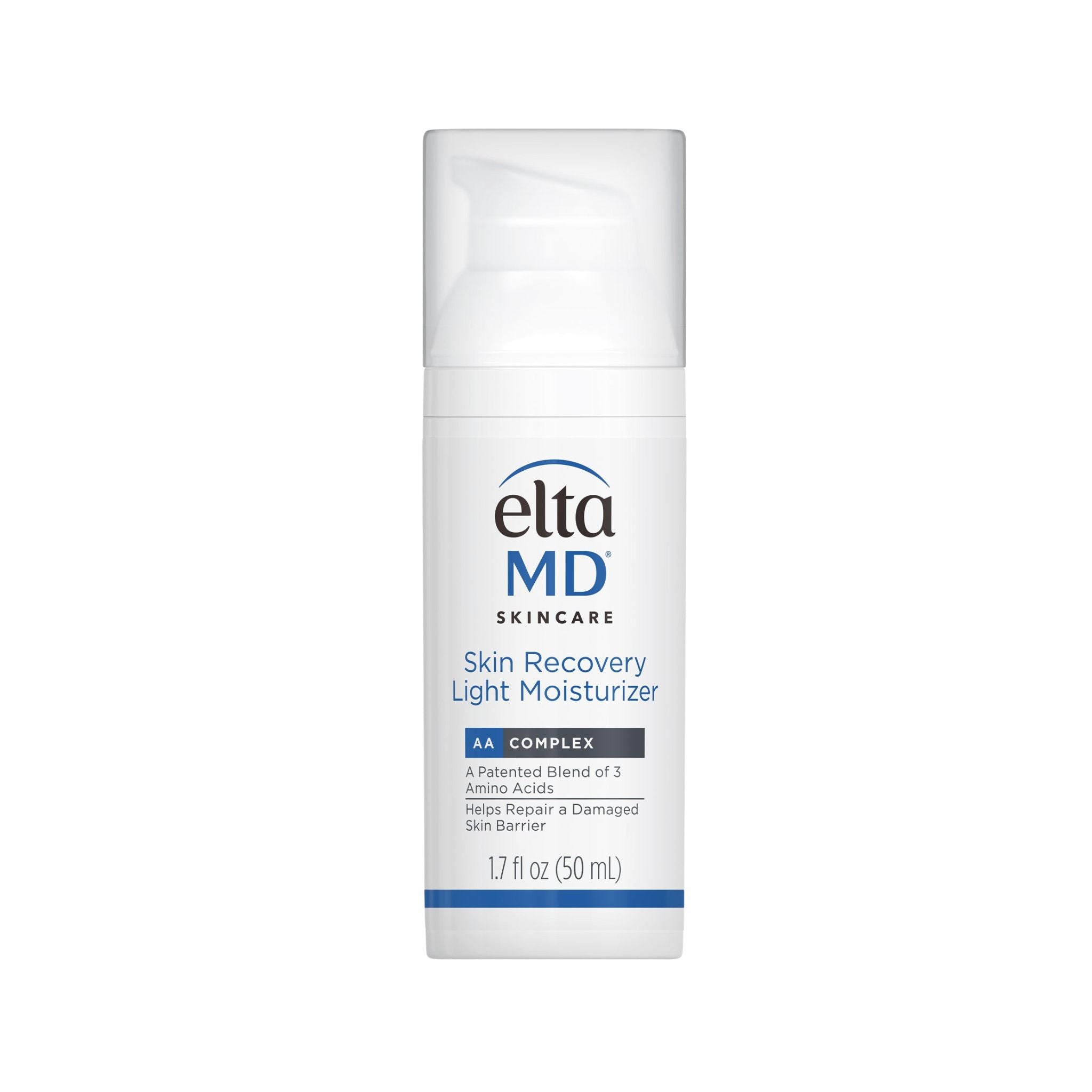 Eltma MD Skin Recovery Light Moisturizer bottle on a white background