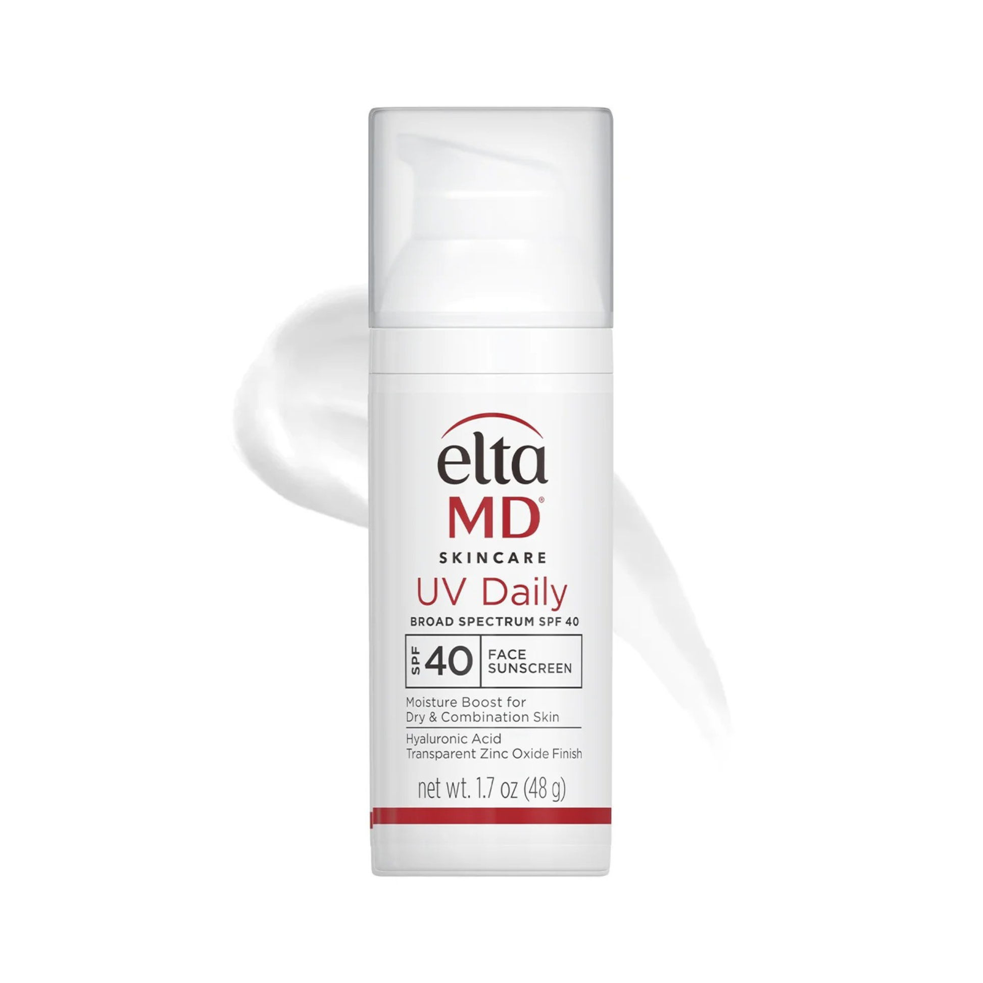 Elta MD UV Daily sunscreen bottle on a white background