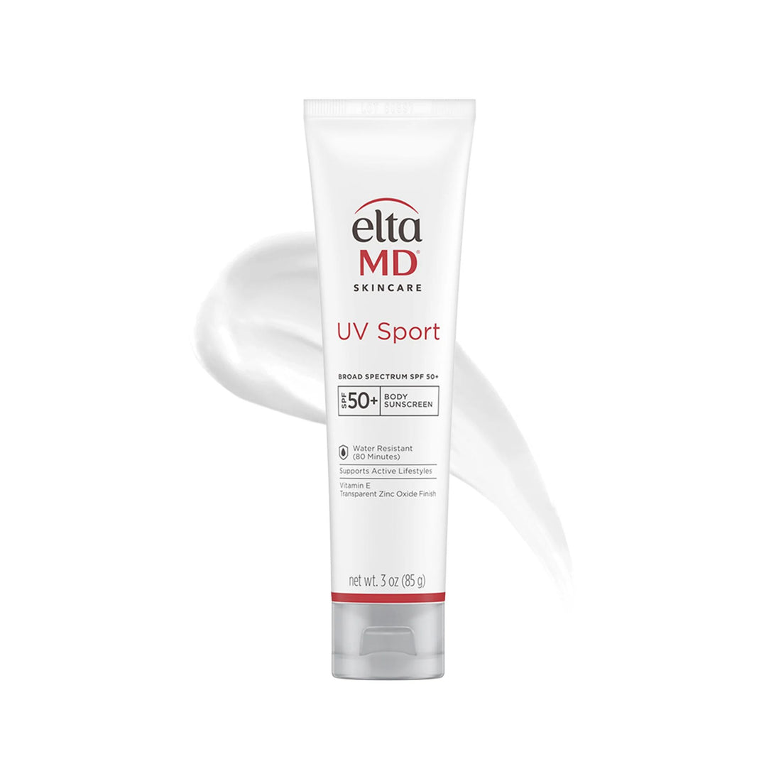 Eltma MD UV Sport sunscreen tube on a white background