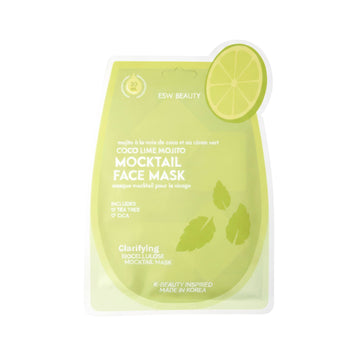 ESW Beauty Coco Lime Mojito Clarifying Biocellulose Mocktail Mask