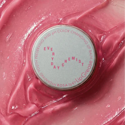 Lip balm container with 'Every Day Chemist' branding on a white background