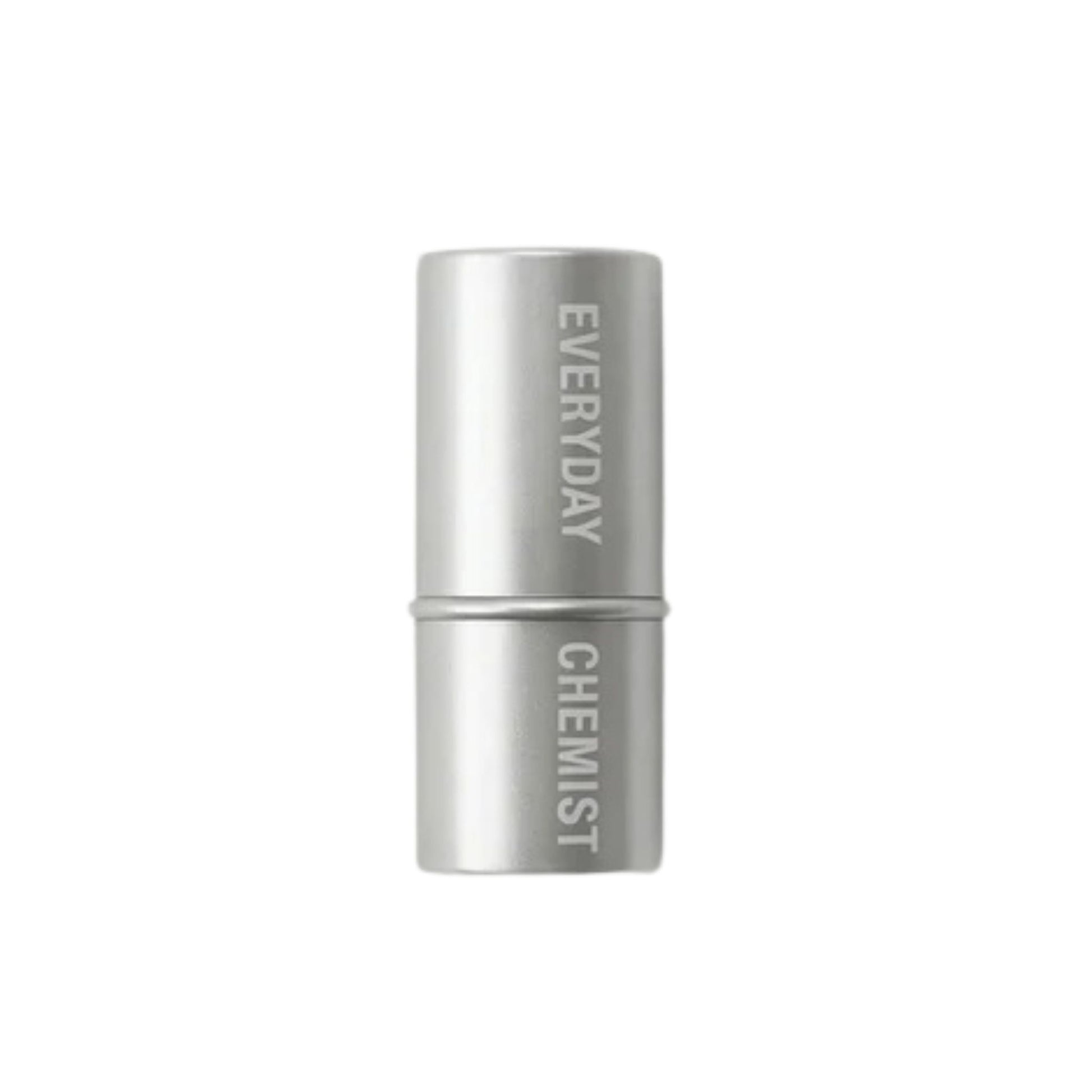 Silver cylindrical container with 'Everyday Chemist' branding on a white background