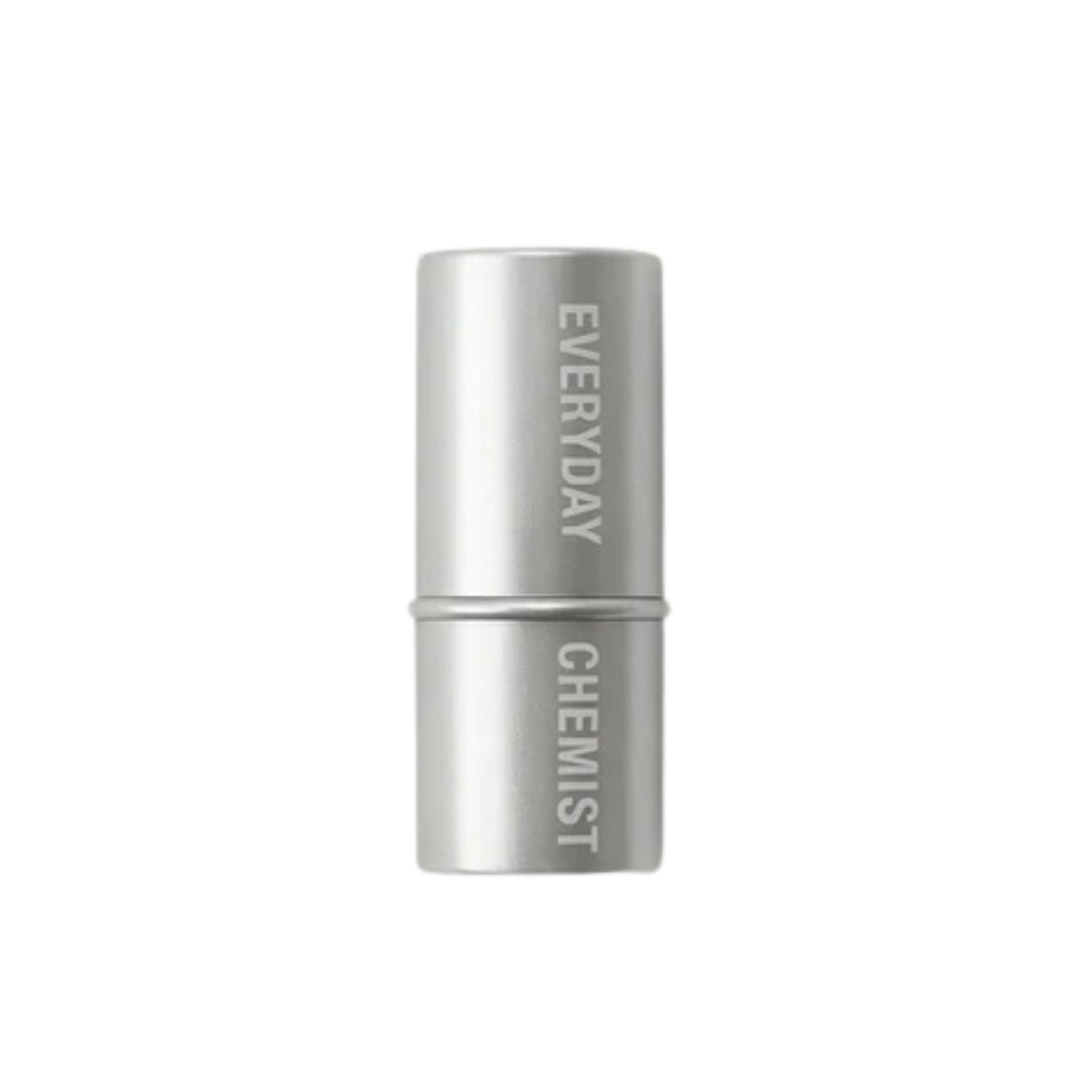 Silver cylindrical container with 'Everyday Chemist' branding on a white background