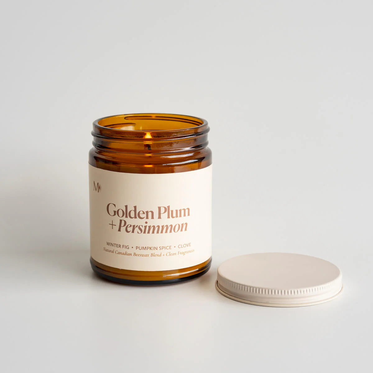 Misiyo Golden Plum + Persimmon Canadian Beeswax Candle