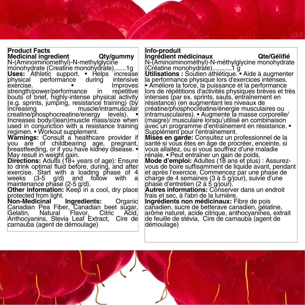 A product information card for Cane de Camara (cane sugar monohydrate) showing French text detailing product facts, usage, and non-medical ingredients on a white background.