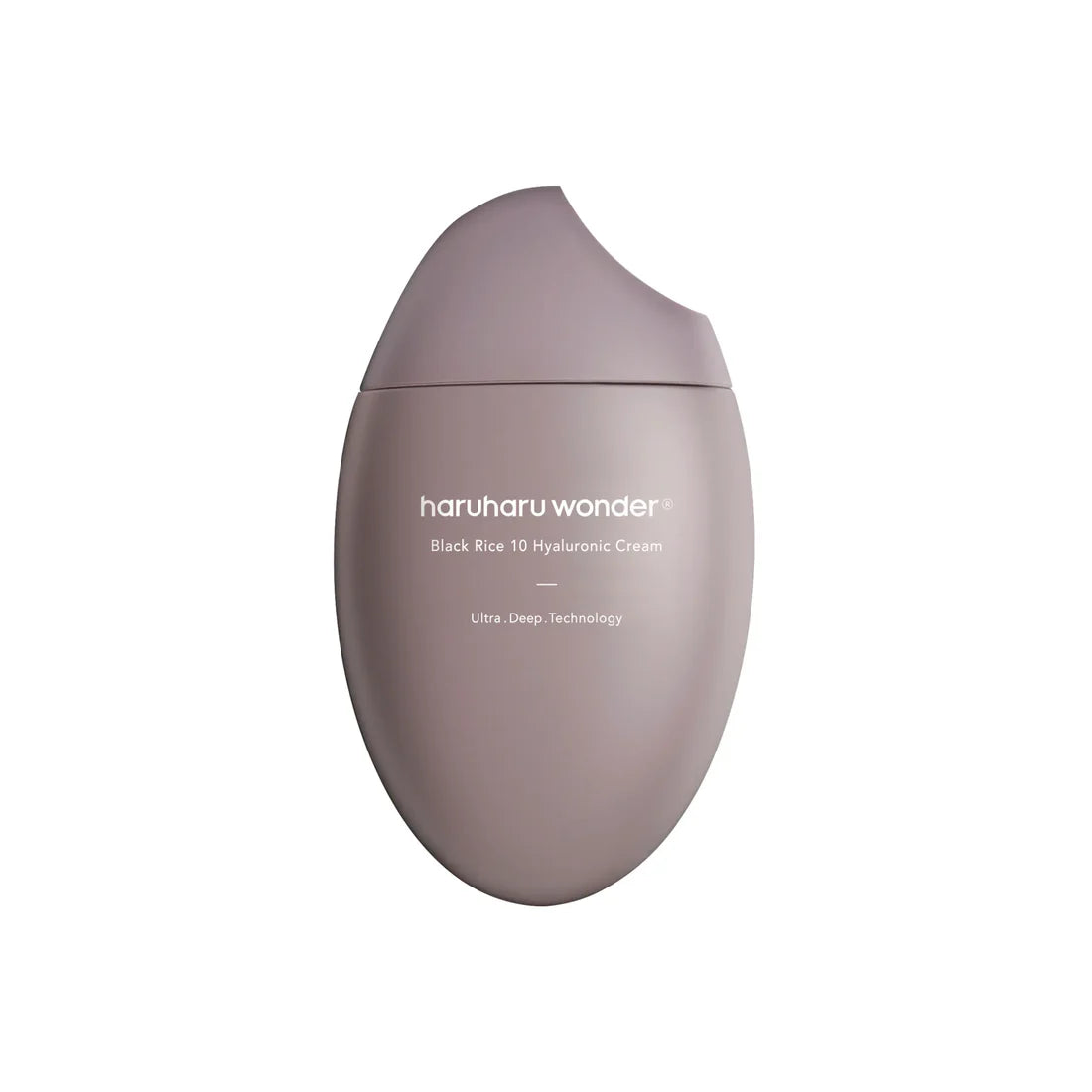 Cosmetic container with 'haruharu wonder' branding on a white background