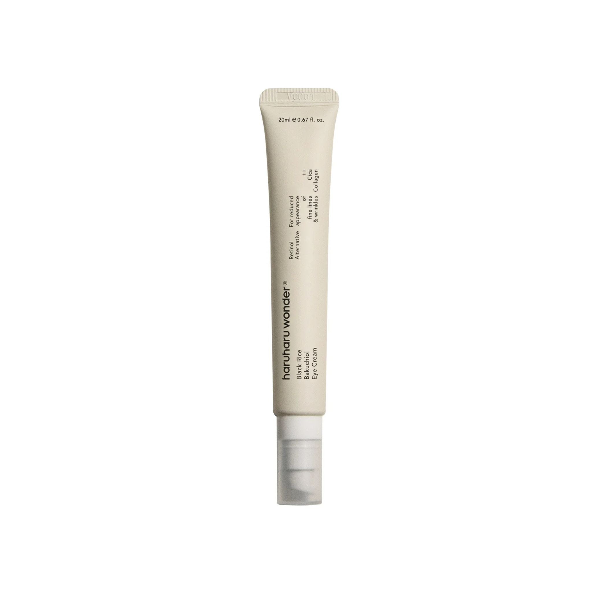Skincare tube with brand name on a white background