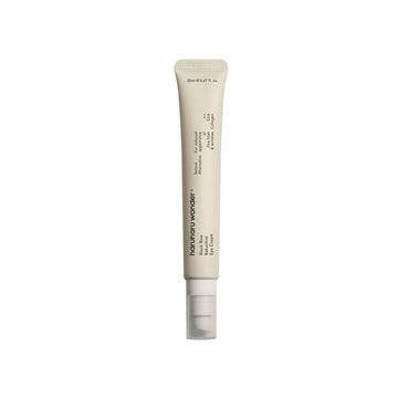 Skincare tube with brand name on a white background