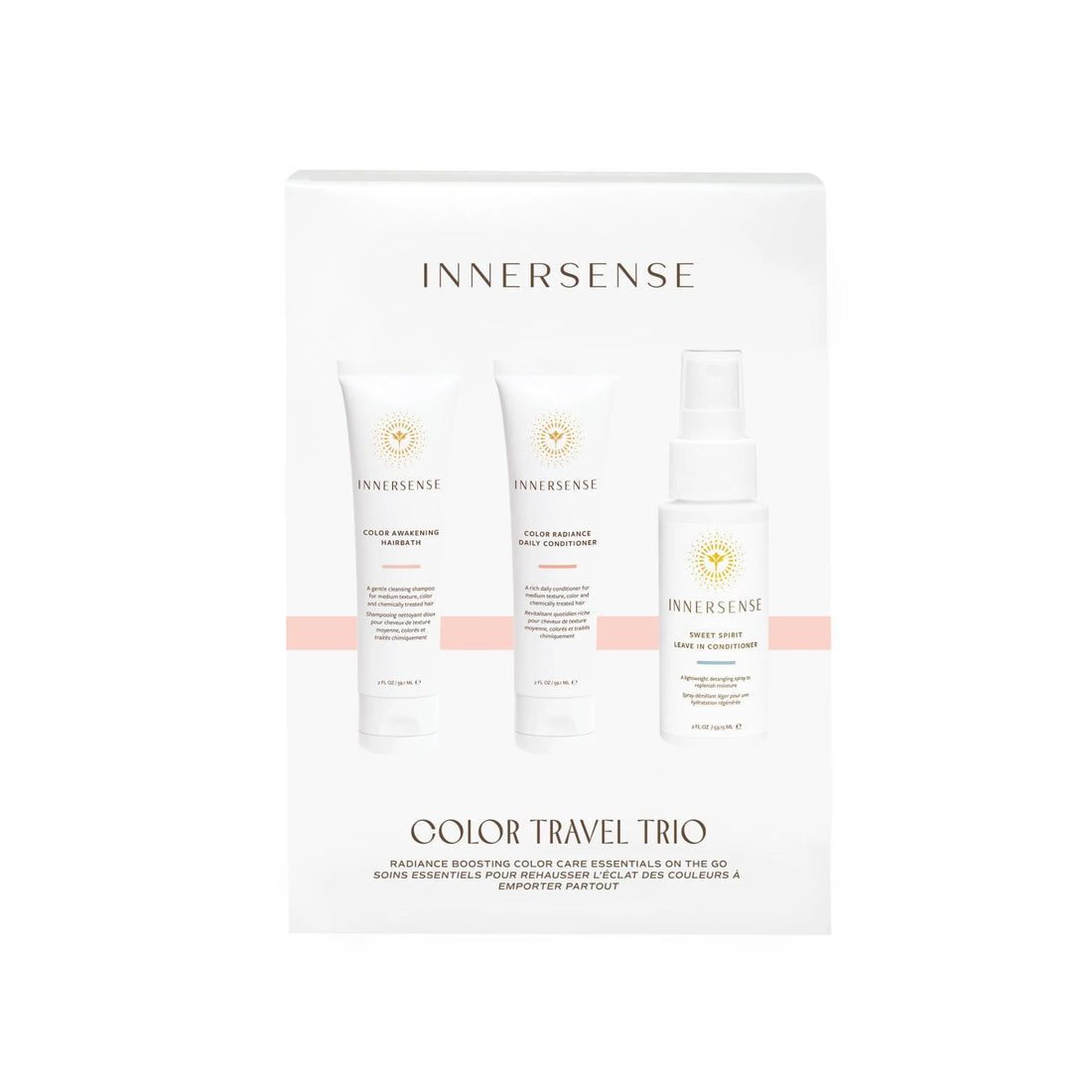 INNERSENSE Color Travel Trio set on a white background