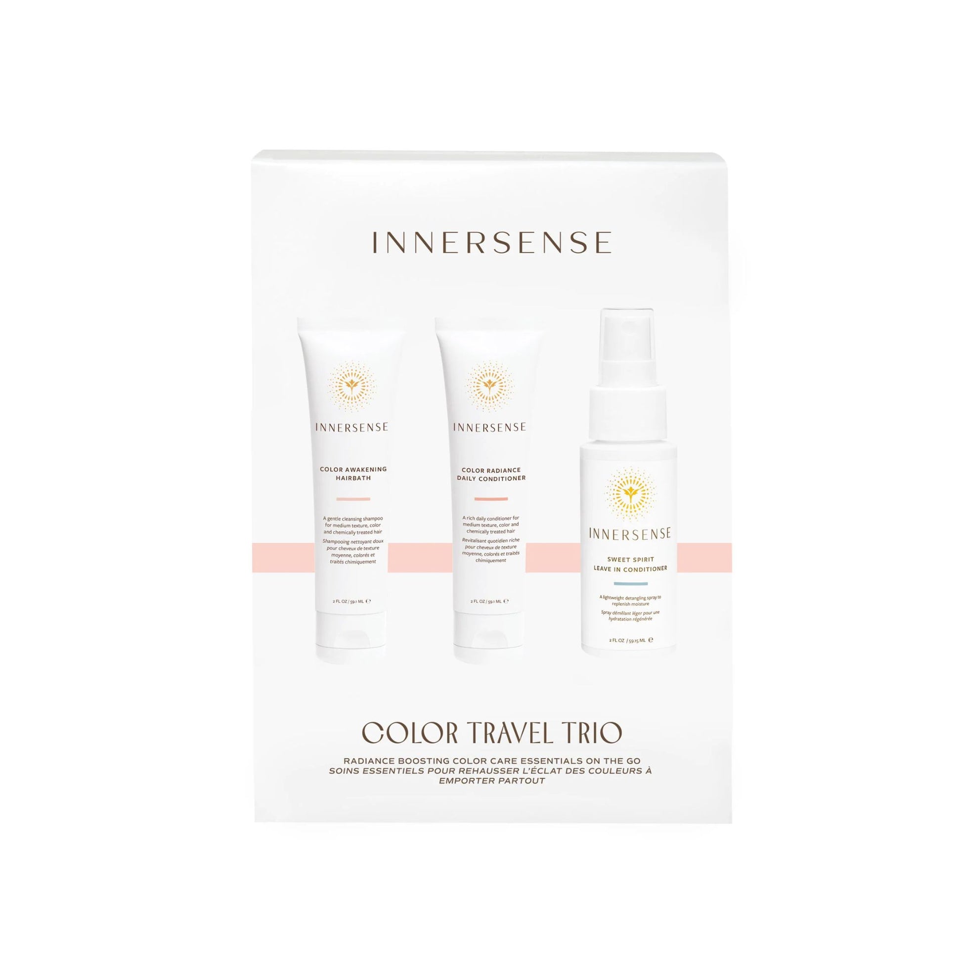 INNERSENSE Color Travel Trio set on a white background