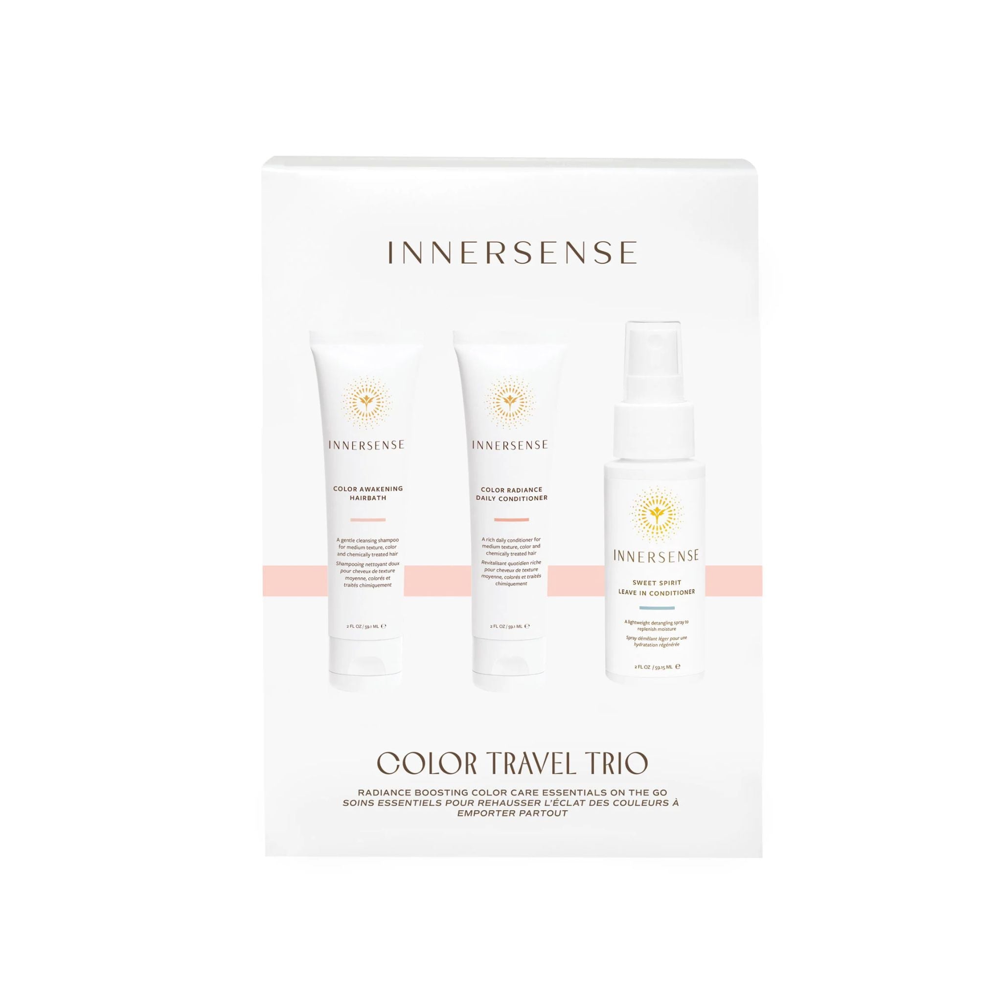 INNERSENSE Color Travel Trio set on a white background