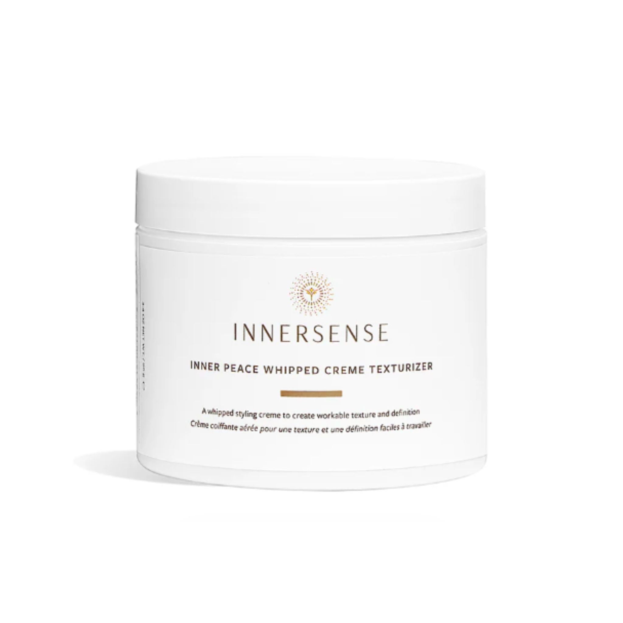 Innersense Inner Peace Whipped Creme Texturizer jar on a white background