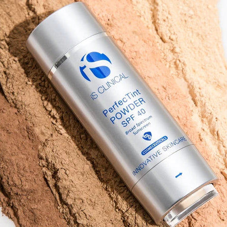 S-Clinical Perfectint Powder SPF 40 on a beige background