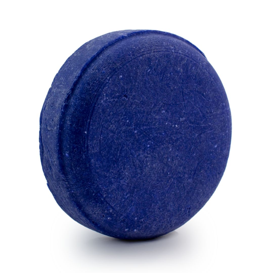 Blue rubber bumper on a white background