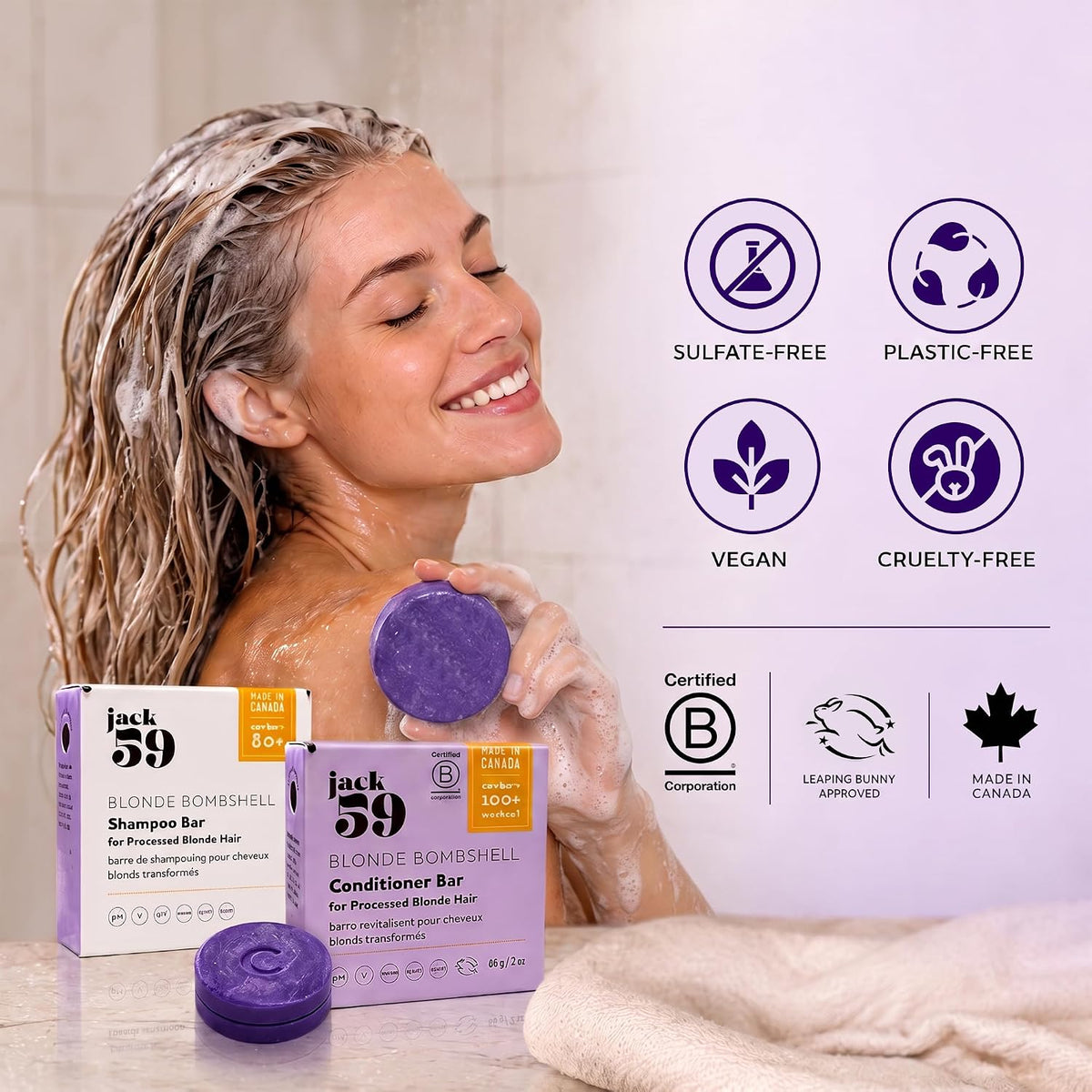 Jack59 Blonde Bombshell Shampoo & Conditioner Set