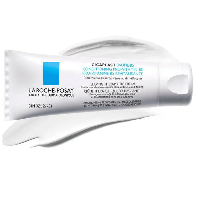 La Roche-Posay Cicaplast Baume B5 cream tube on a white background