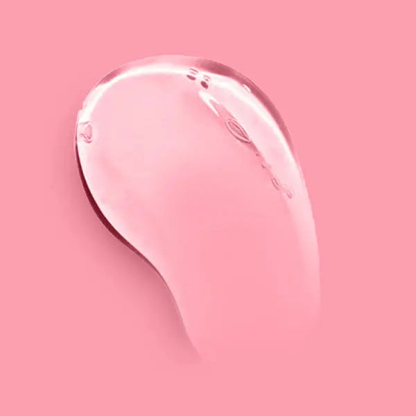 Clear gel or cream on a pink background