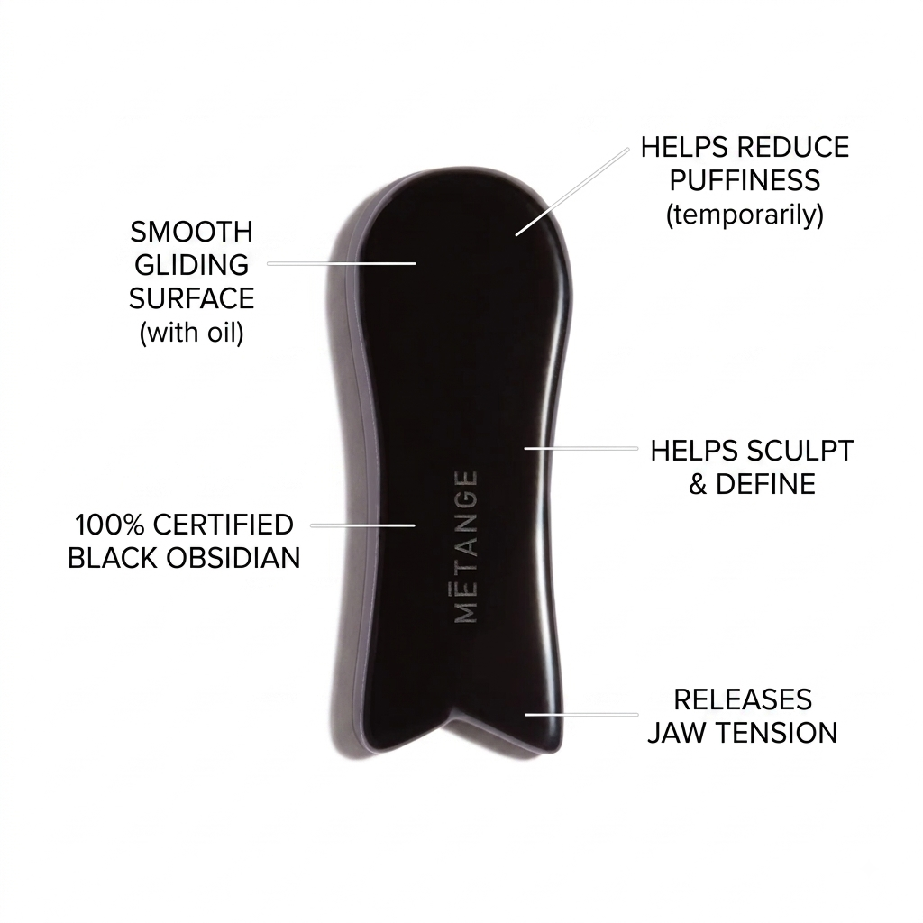 Métange Obsidian Gua Sha Stone Benefits