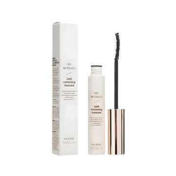 MISsha lash correcting mascara with packaging on a white background