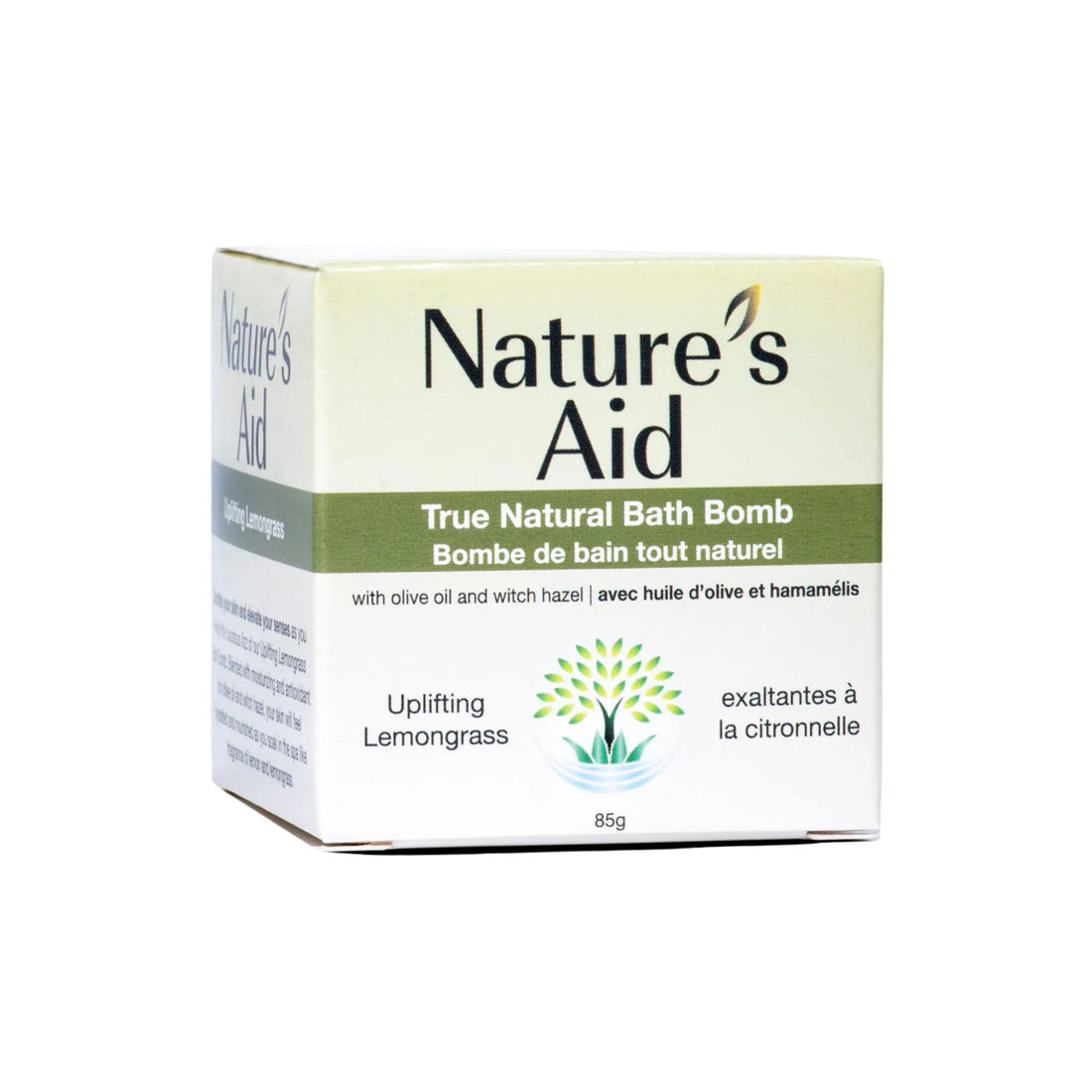 Nature's Aid True Natural Bath Bomb packaging on a white background
