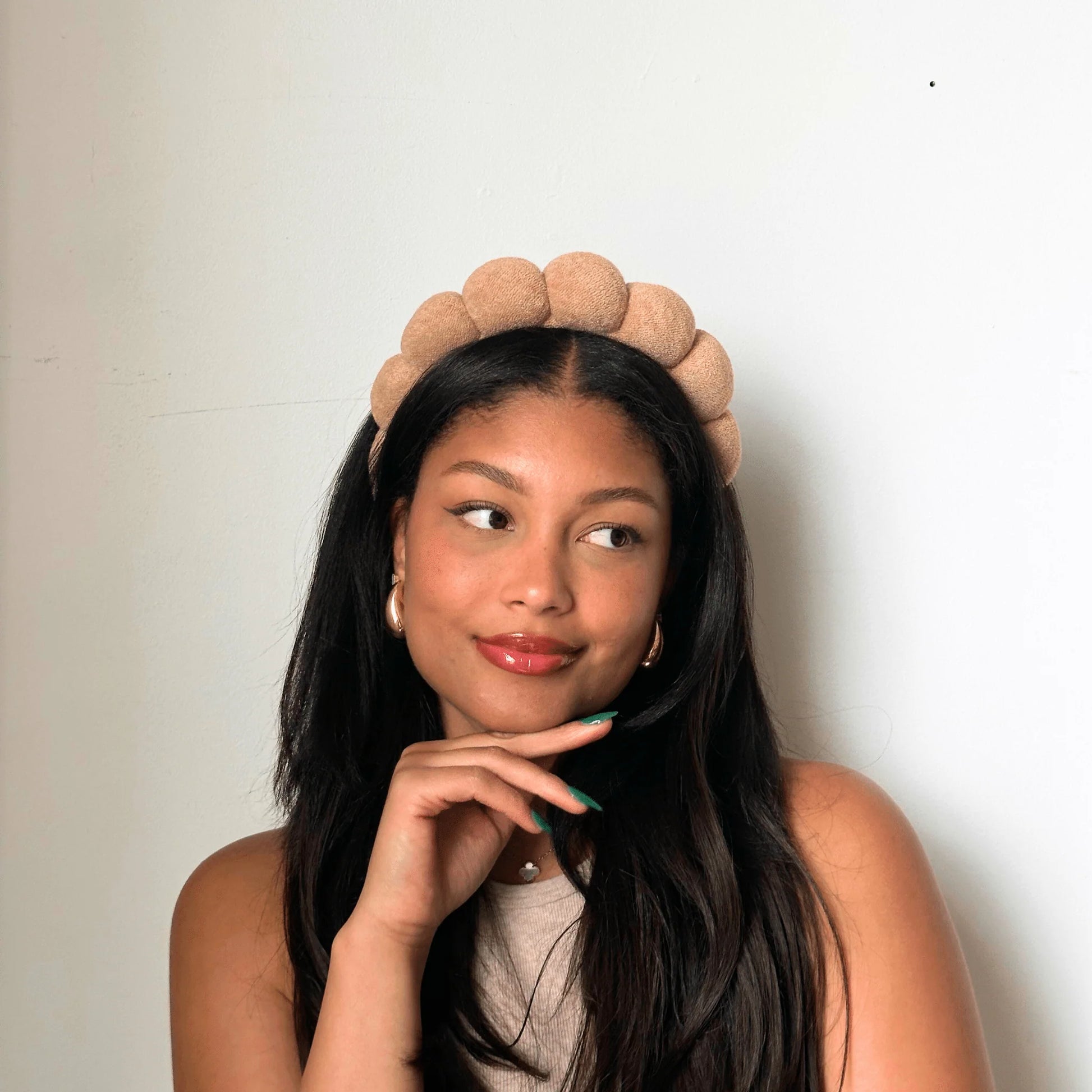 The Pharmacy Lab NUDA GRWM Terry Headband featuring soft cushioned terry fabric and comfortable fit for makeup and skincare routines