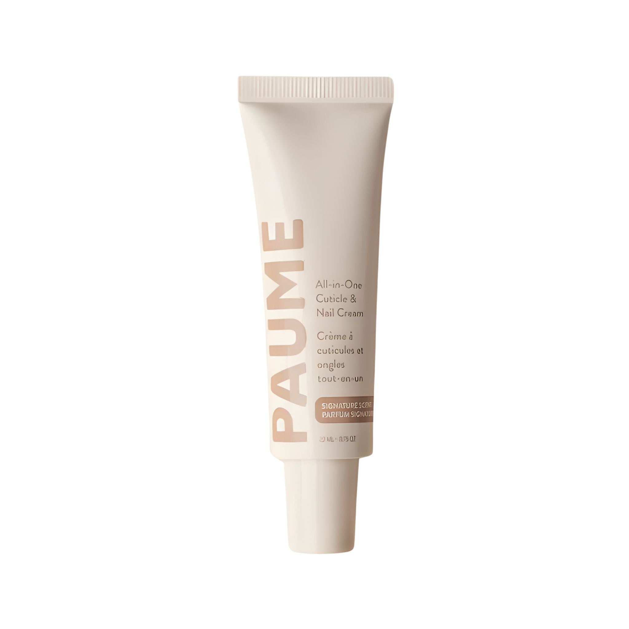 PAUME nail cream tube on a white background