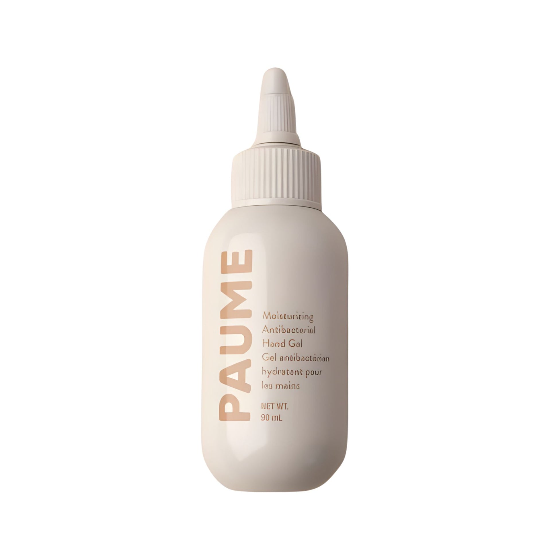 PAUME hand gel bottle on a white background