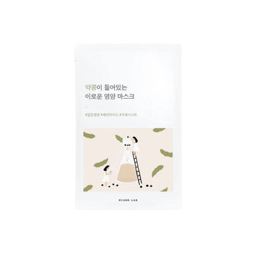 Korean skincare mask packaging with a cartoon design on a white background