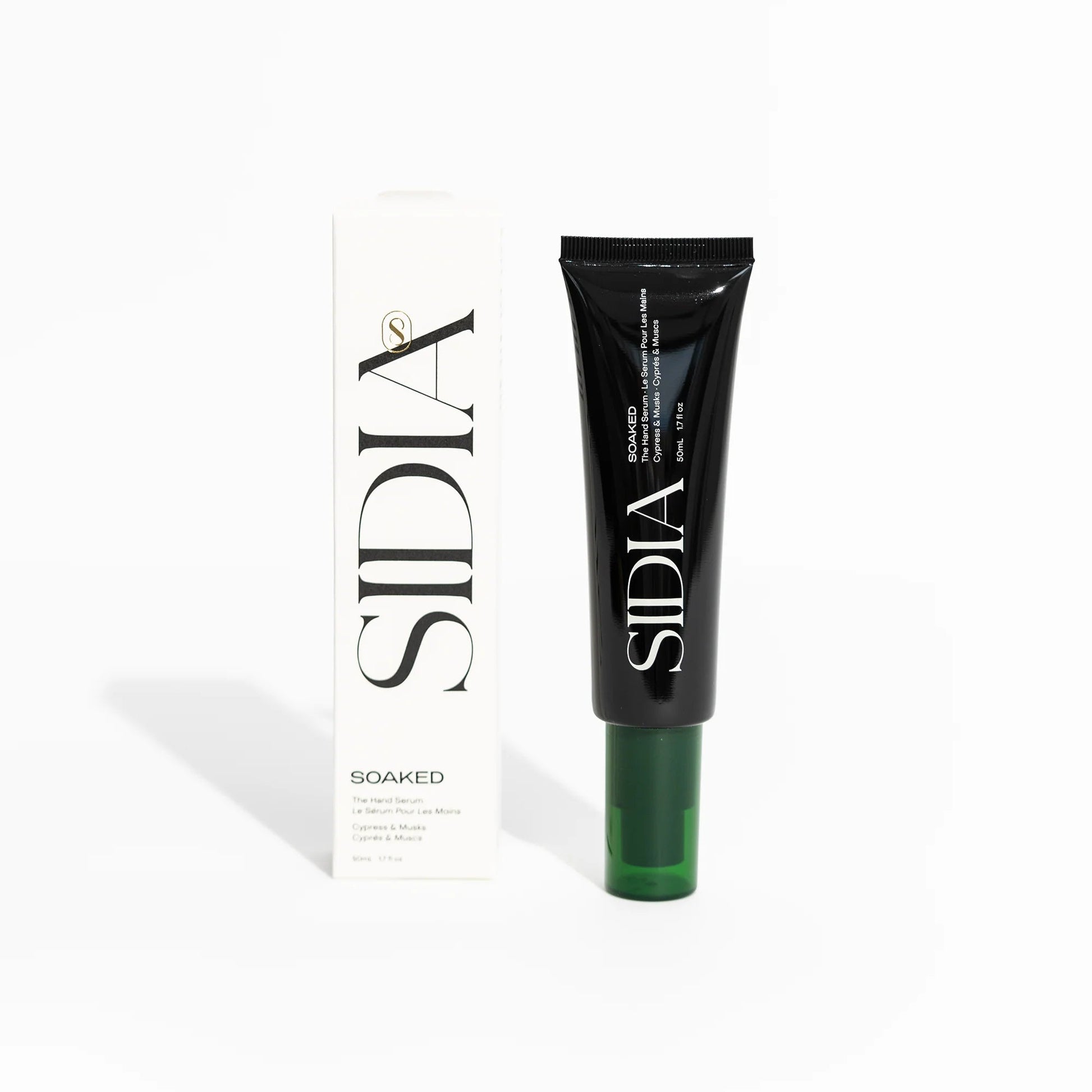 SIDIA skincare product with packaging on a white background