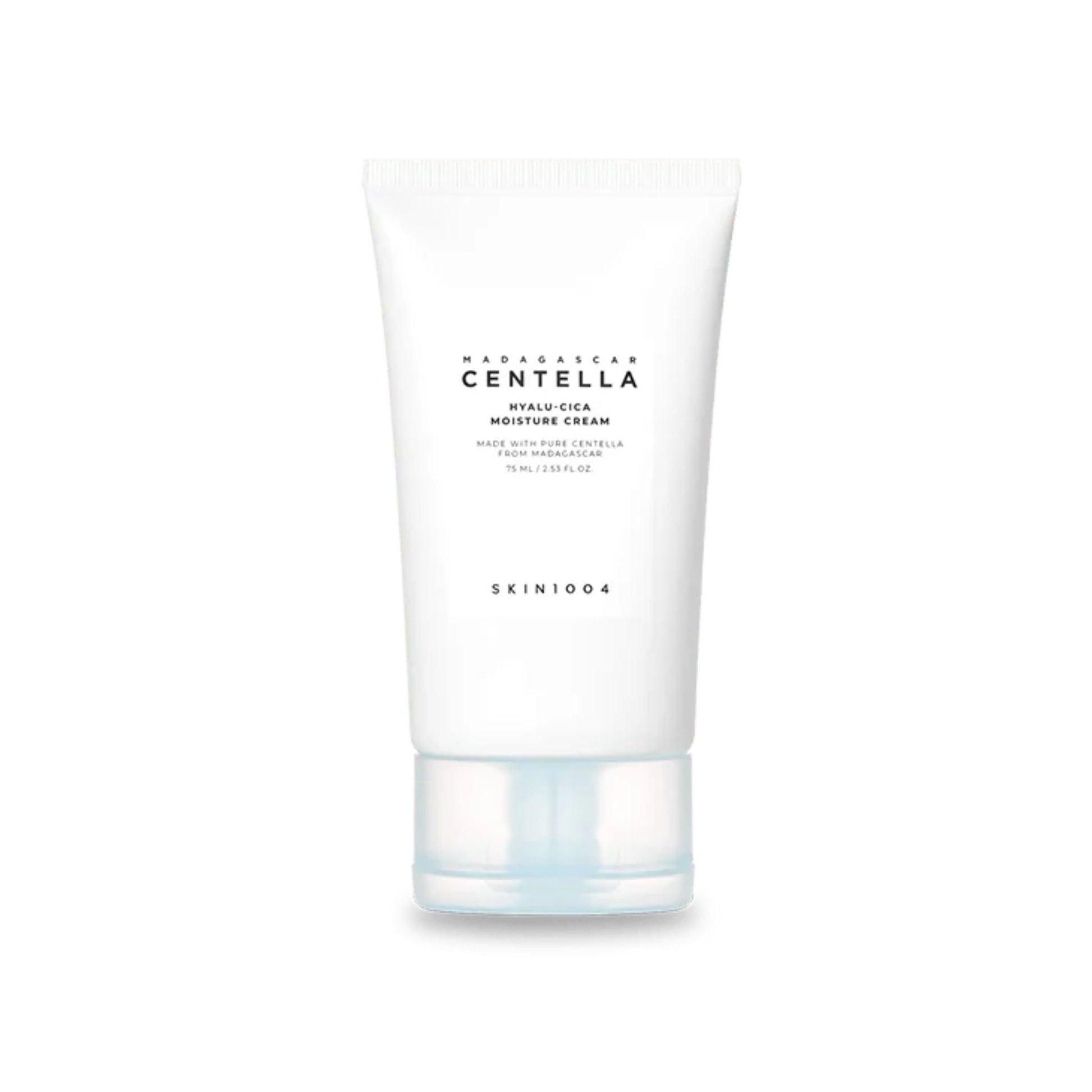 Skincare cream tube with 'Skin1004' branding on a white background