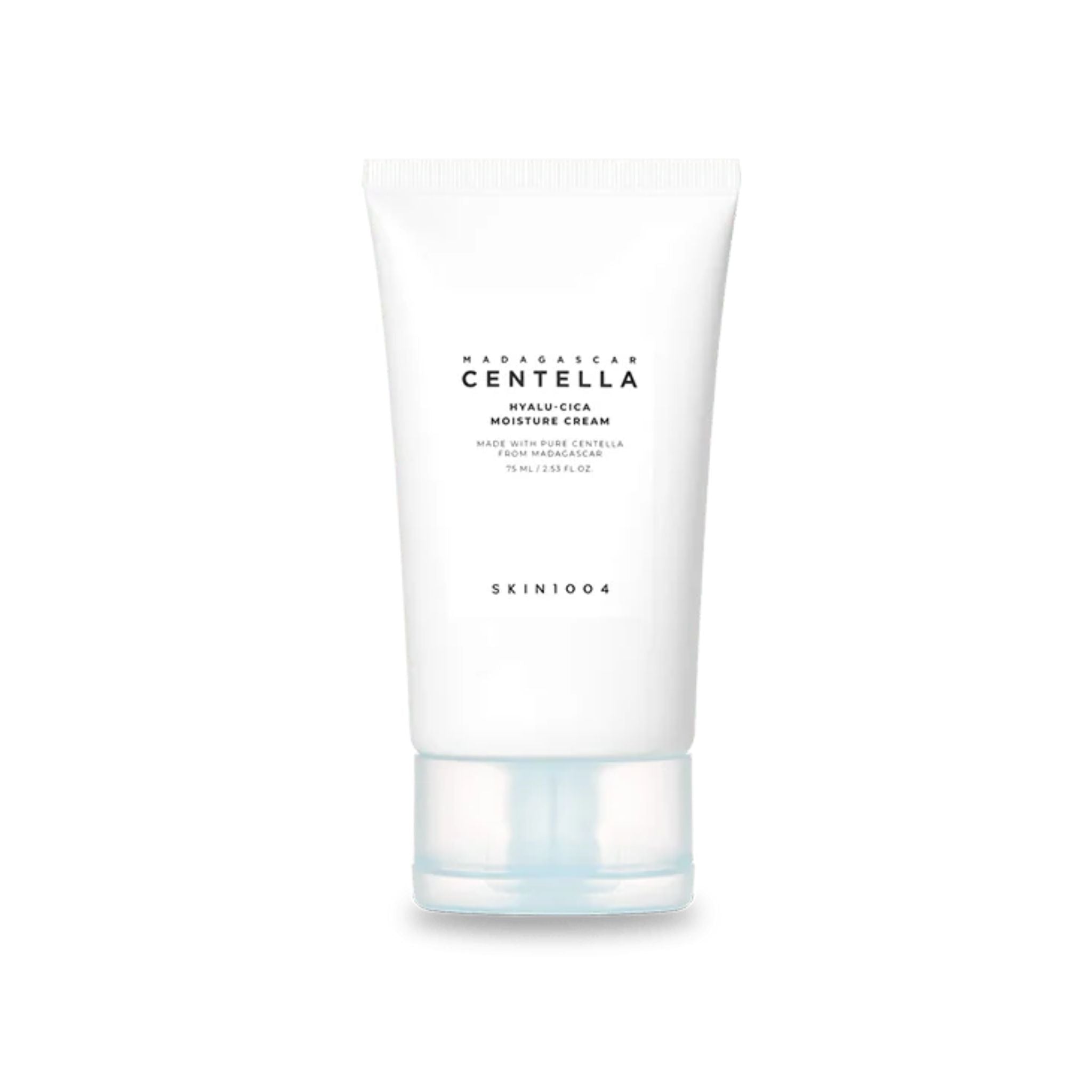 Skincare cream tube with 'Skin1004' branding on a white background