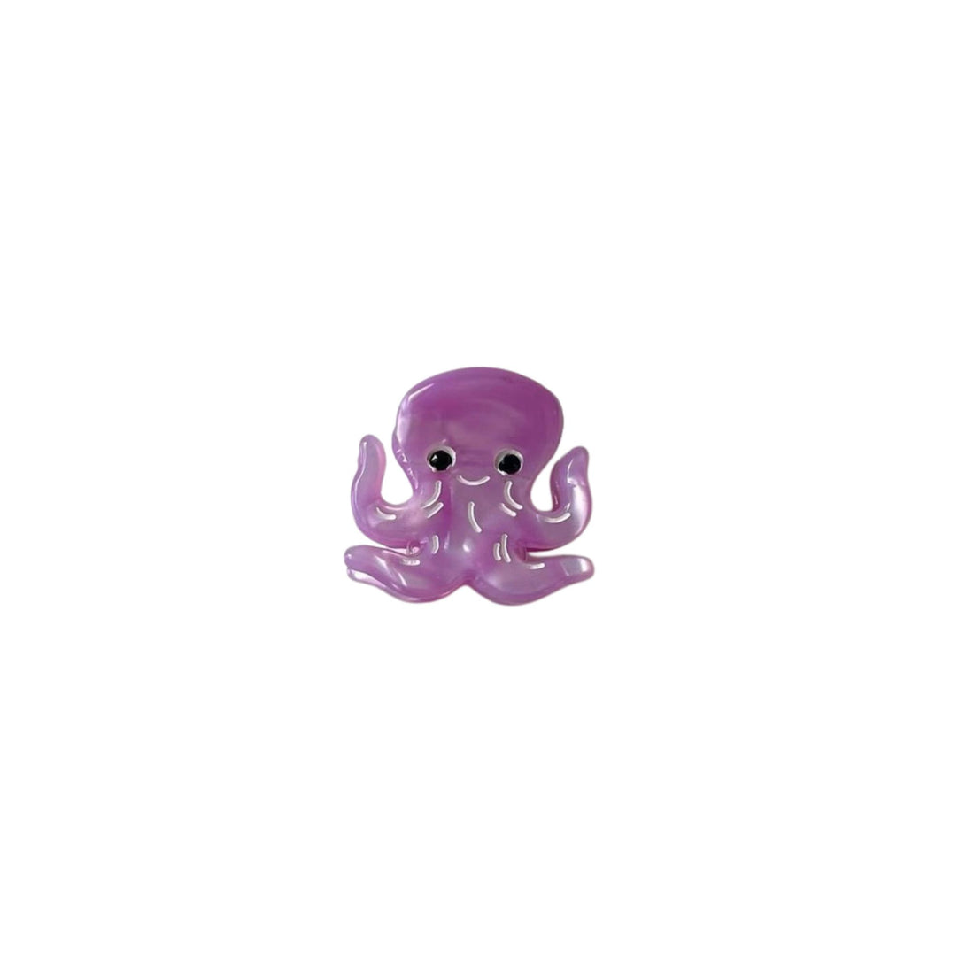 Purple octopus toy on a white background