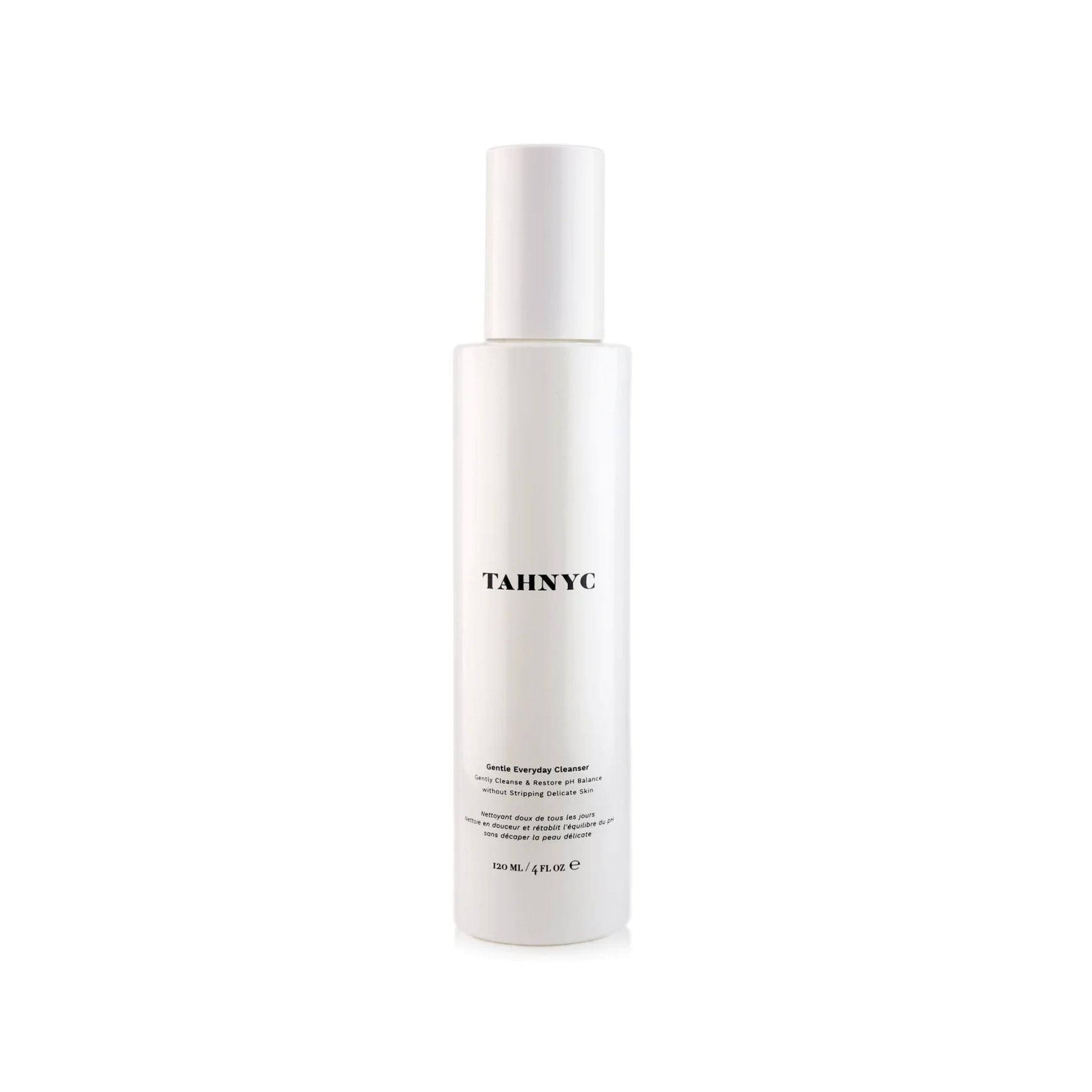 White bottle with 'Tah NYC' branding on a white background