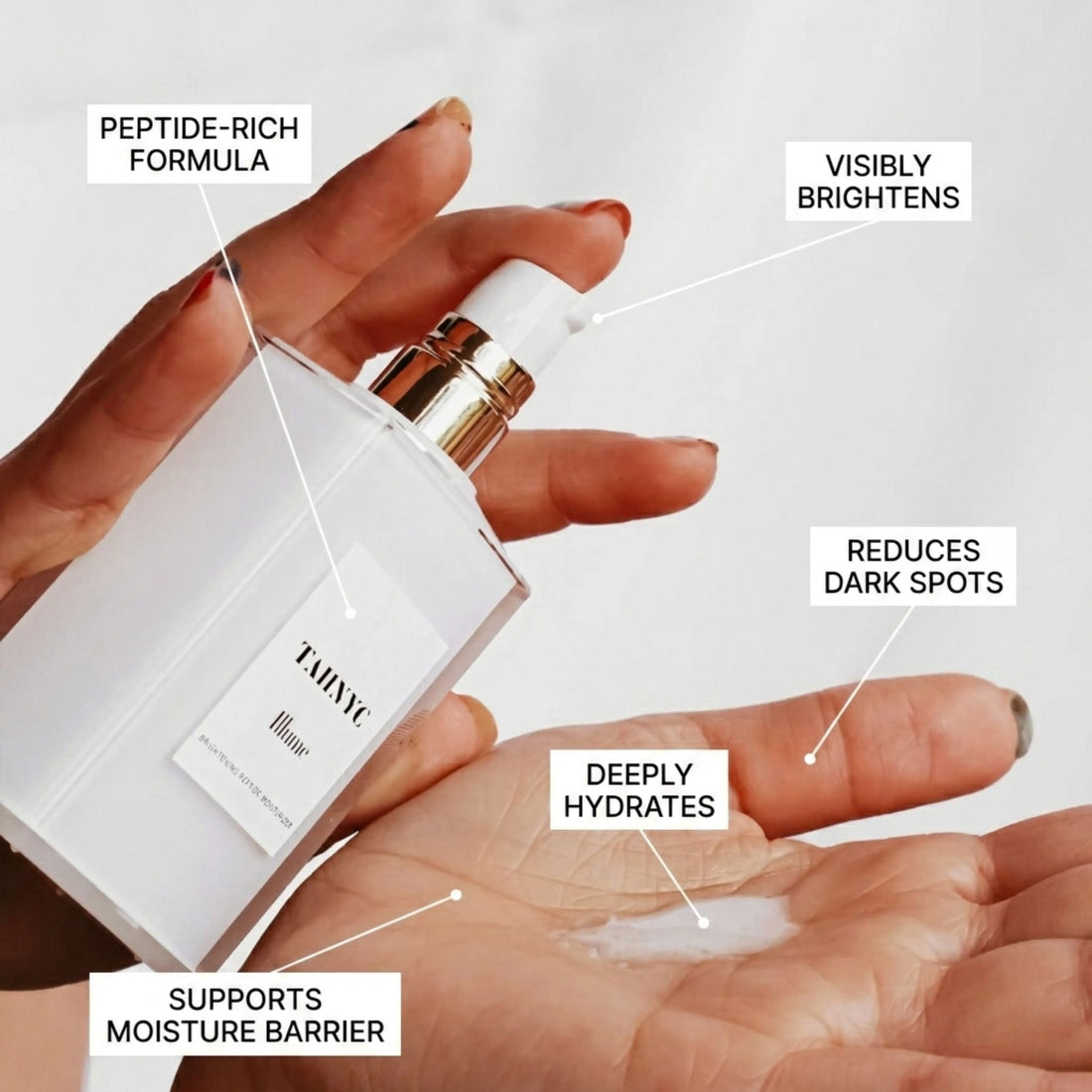 TAINYC skincare product on a white background