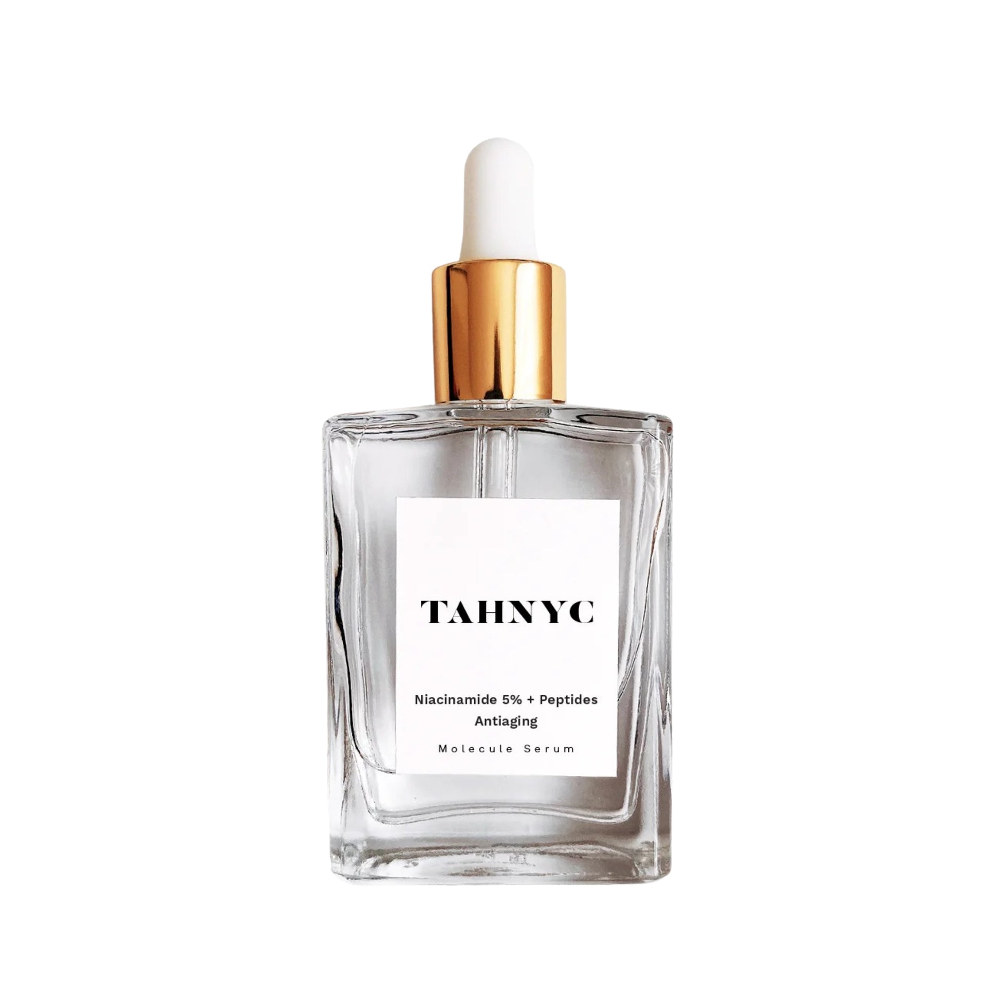 Water droplets on blush backdrop showing lightweight serum texture – The Pharmacy Lab