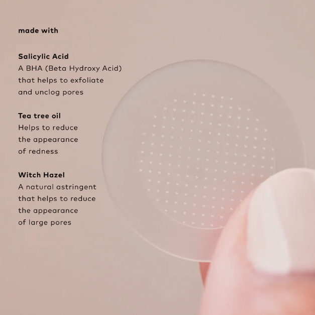 Pink packaging of 'The Good Patch' blemish microdarts on a white background