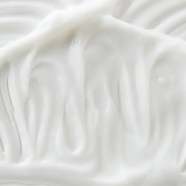Close-up of smooth white cream texture