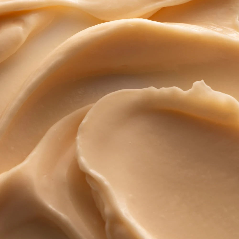Close-up of smooth, creamy beige texture