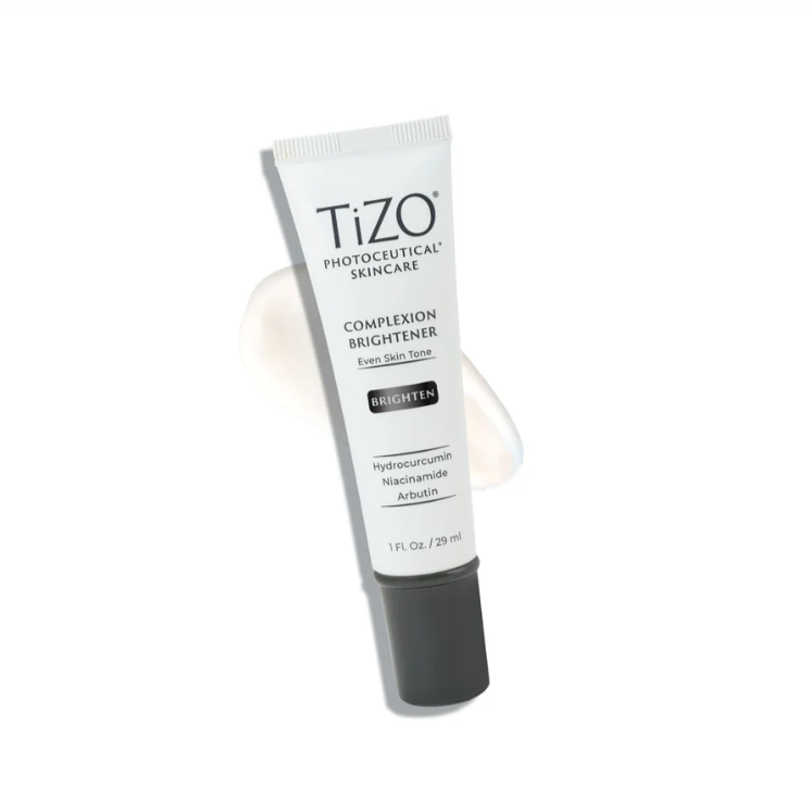 Tizo complexion brightener tube on a white background