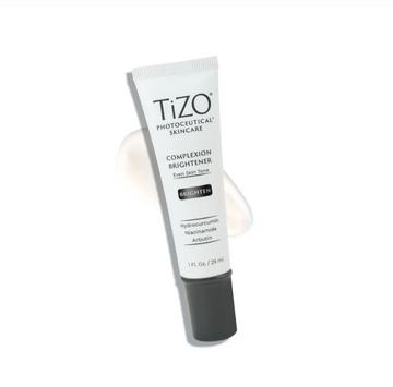 Tizo complexion brightener tube on a white background