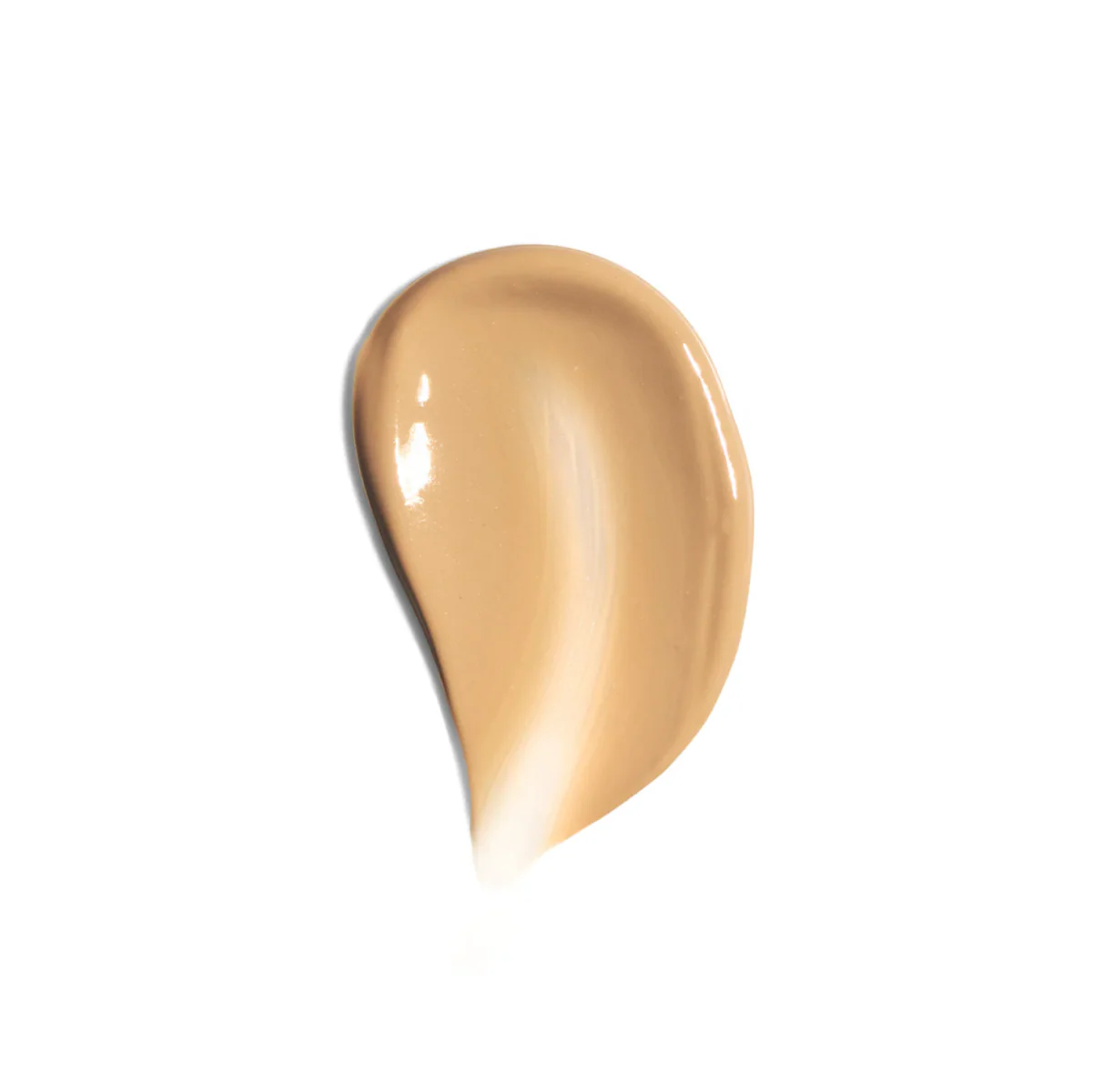 Beige foundation swatch on a white background