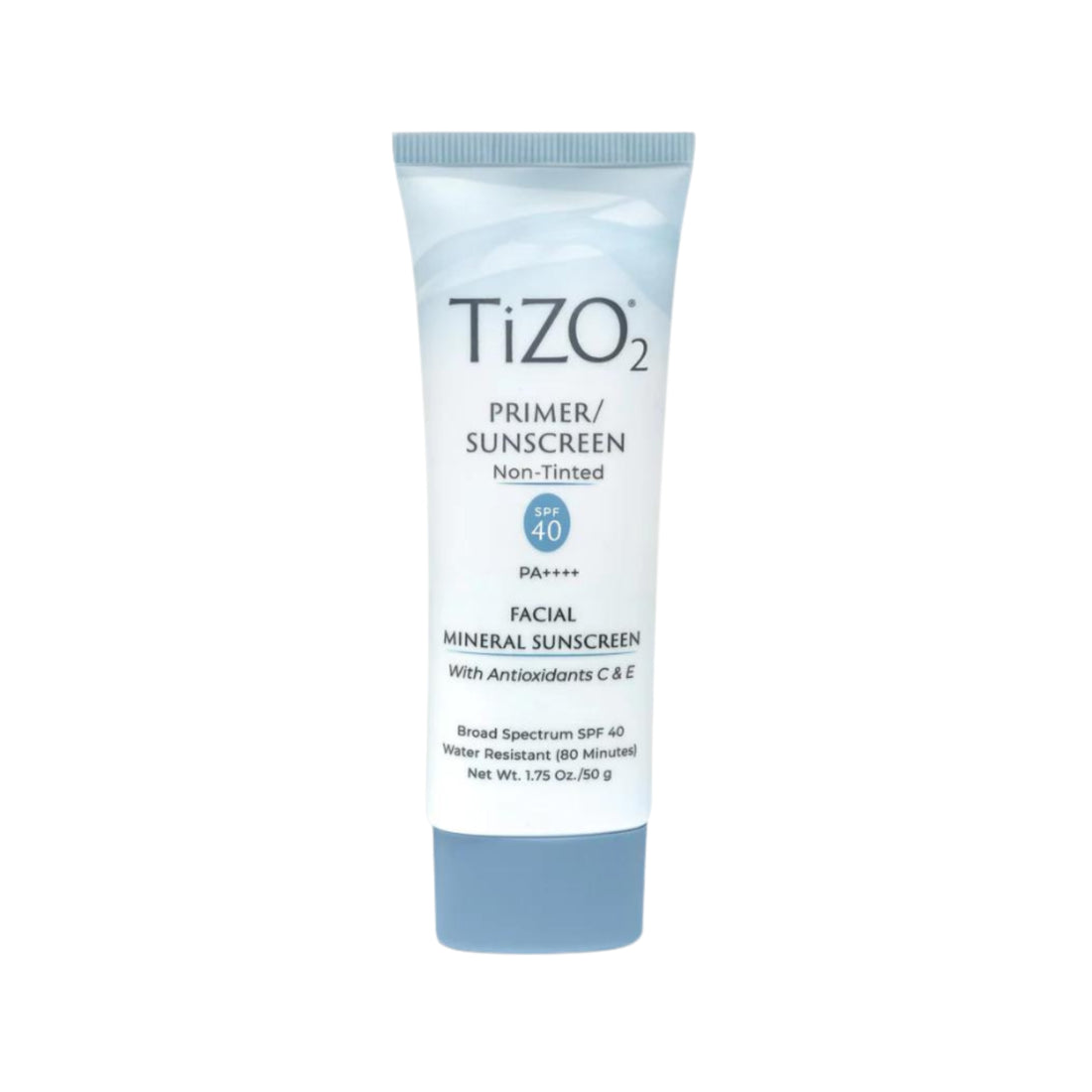 Tizo2 sunscreen tube on a white background
