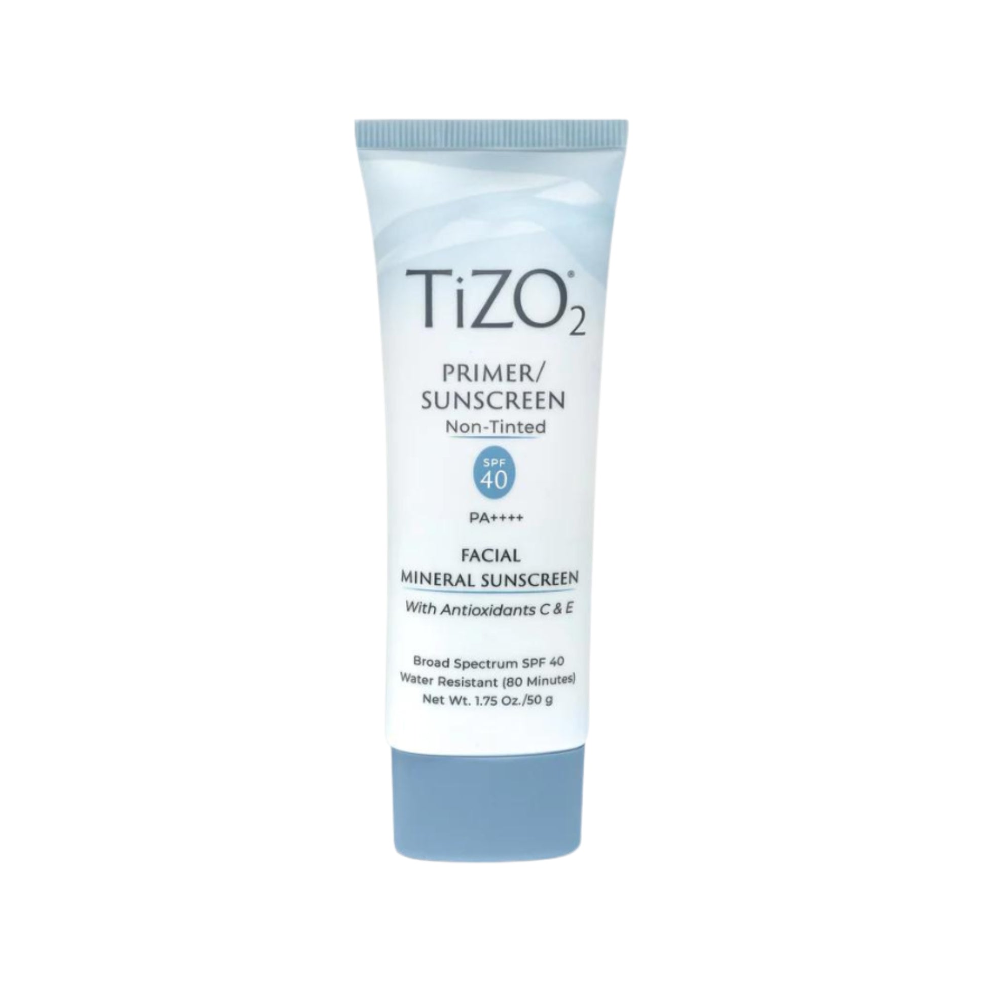 Tizo2 sunscreen tube on a white background