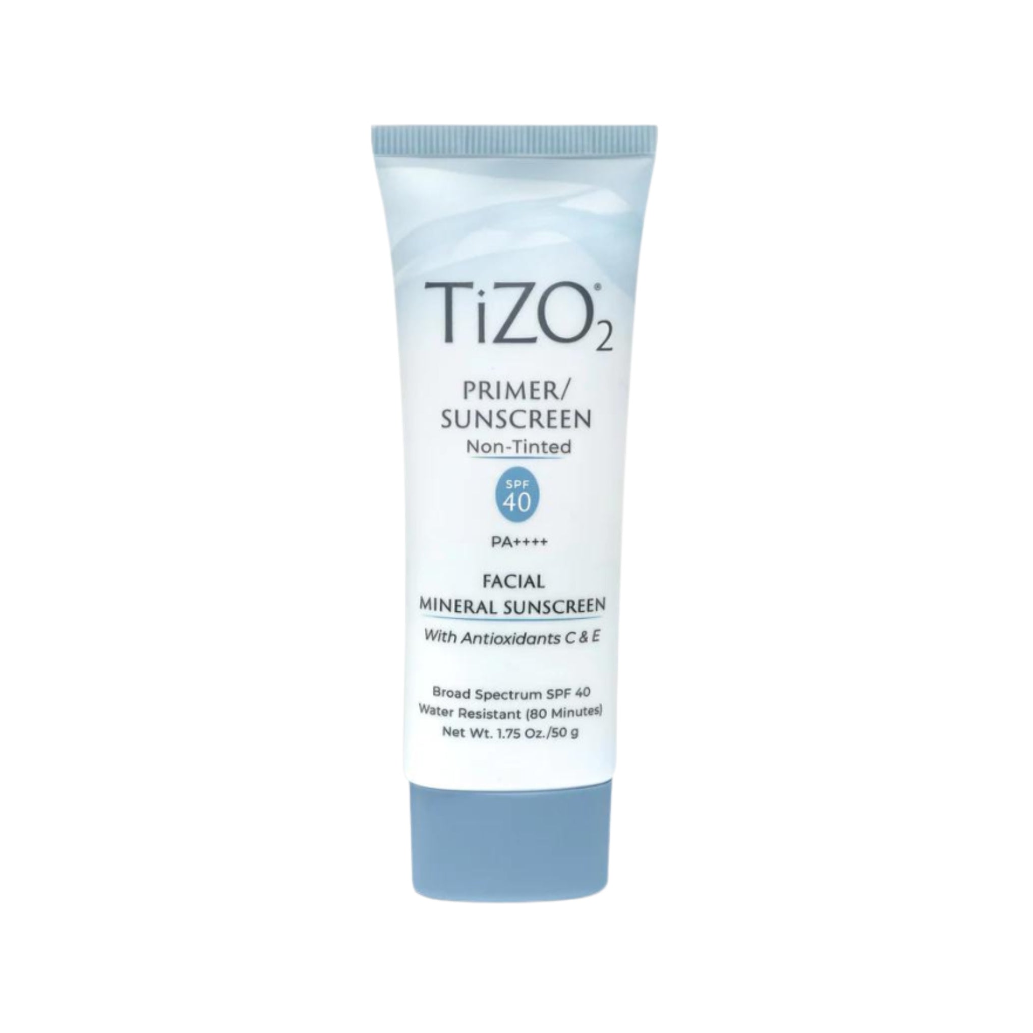 Tizo2 sunscreen tube on a white background