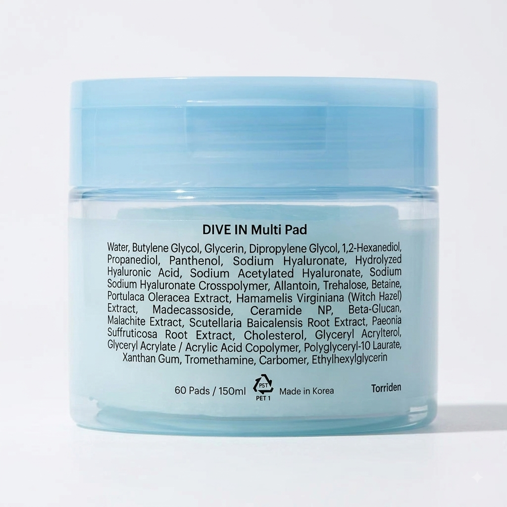Torriden Multi Pad jar on a white background