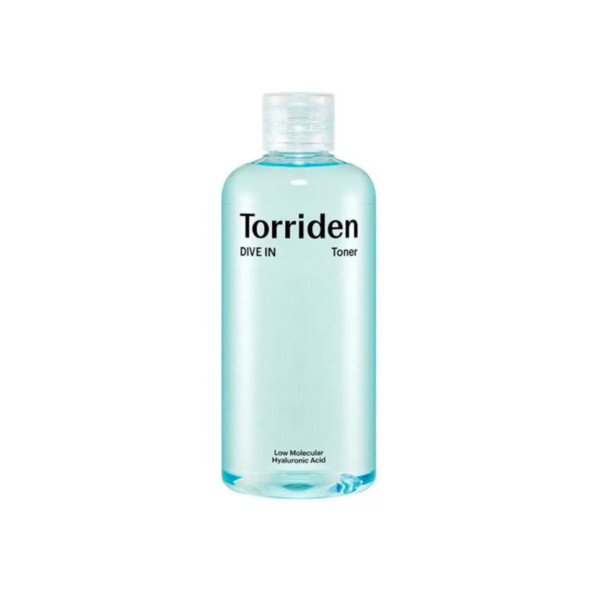 Torriden toner bottle on a white background